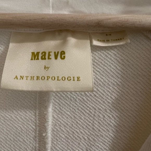 Anthropologie Maeve Hooded V neck Sweatshirt pullover hoodie - Picture 8 of 8